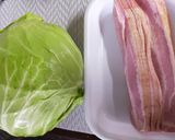 キャベツとベーコンの重ね煮サラダ♪作り方1写真