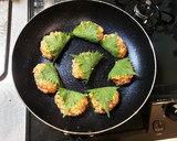 梅ソースで食べるつくねの大葉巻作り方4写真