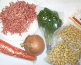 水煮大豆ポークビーンズ♪簡単作り方1写真