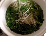 大人副菜☆春菊ともやしのキムチ和え♪作り方2写真