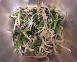 大人副菜☆春菊ともやしのキムチ和え♪作り方4写真