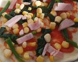 フライパンだけで本格pizza♬時短簡単作り方1写真