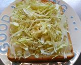 キャベツ&チーズマヨトースト作り方1写真