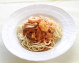 しいたけのトマトクリームパスタ作り方6写真