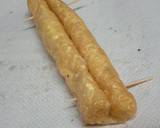 源氏パイ風♪油揚げのマヨチーズロール焼き作り方3写真