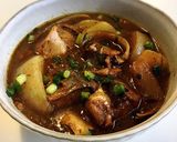 赤ワインで煮込む鯖味噌カレー味作り方6写真