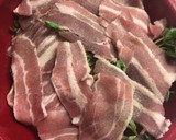 簡単！レンジだけで豆苗ともやしの豚肉蒸し作り方3写真