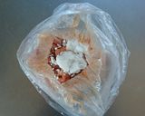 豚こまケチャップで簡単チーズハンバーグ。作り方1写真