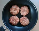 豚こまケチャップで簡単チーズハンバーグ。作り方2写真