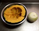 かぼちゃと玉ねぎのペースト作り方1写真