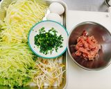 キャベツと卵のお好み焼き風作り方1写真