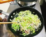 キャベツと卵のお好み焼き風作り方2写真