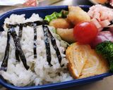 海苔だけ頑張ろう、簡単ブランコ弁当♪作り方6写真