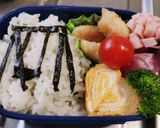 海苔だけ頑張ろう、簡単ブランコ弁当♪作り方7写真