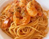 海老とベーコンのトマトクリームパスタ作り方9写真