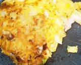 チーズトマト入り。お好み焼き作り方3写真