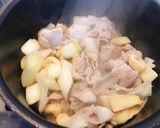 炒め豚バラネギで美味簡単♡つけ麺うどん♡作り方2写真