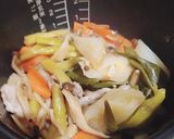 【出稼ぎメシ】根菜と豚こまの炊飯器煮作り方4写真