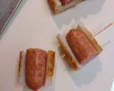 ウインナーちくわ巻き・餃子皮巻き作り方2写真