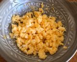 照り焼きチキンのせ♪彩り三色丼作り方4写真