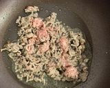 合挽き肉のニンニクチャーハン作り方1写真