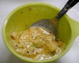 簡単！エノキダケと豆苗のお好み焼き作り方2写真
