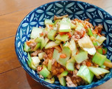 【出稼ぎメシ】有り合わせ野菜の納豆丼作り方5写真