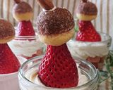 リトルミイ苺ショートケーキグラスデザート作り方11写真