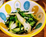 豆苗とセロリのお浸しサラダ作り方4写真