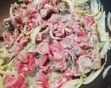 安い牛肉がトロトロ。すき焼き風炒め作り方5写真