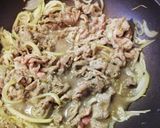 安い牛肉がトロトロ。すき焼き風炒め作り方6写真