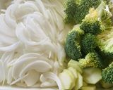 新玉ねぎとブロッコリーのポタージュカレー作り方1写真