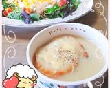 オニオンスープのバゲット乗せ作り方3写真
