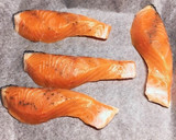 サーモンのマヨ粒マスタードソース焼き作り方1写真
