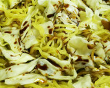 焼きそばを玉子焼きで包んでみた♪オムそば作り方1写真