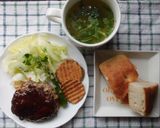 超あらびきの合い挽き肉で、ハンバーグ♫作り方5写真