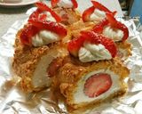 ＊苺のロールケーキ（ビスキュイ生地)作り方11写真