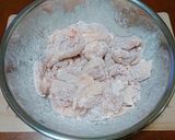お酢でさっぱりと♪チキンチキンごぼう作り方3写真