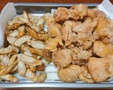 お酢でさっぱりと♪チキンチキンごぼう作り方4写真