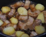 豚バラとじゃがいもの照り煮作り方3写真