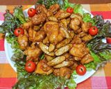 お酢でさっぱりと♪チキンチキンごぼう作り方7写真