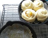 スキレット2枚で焼くリンゴのちぎりパン作り方7写真