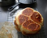 スキレット2枚で焼くリンゴのちぎりパン作り方13写真
