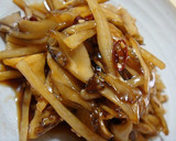 エコ料理☆山芋の皮＆舞茸の佃煮風＾＾作り方6写真