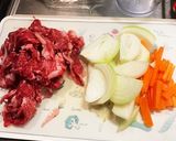 お手軽なのにハマる☆牛肉のごま甘辛焼！作り方1写真