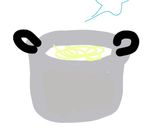 貝とニラ卵のしいたけ出汁パスタ作り方6写真