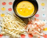 サッポロ一番で！カニたま酸辣湯麺作り方1写真