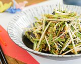 水菜と海苔の韓国風和え物作り方3写真