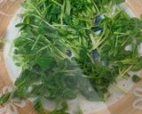 電子レンジで豆苗のよだれ鶏風作り方1写真