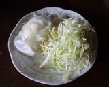 サッポロ一番で春色ラーメン作り方1写真